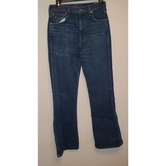 ÉTICA Anya Modern Flare Leg Jeans Wetlands SZ27 - Picture 4 of 9